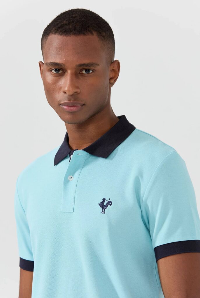 Spencer : Polo avec l’emblématique Logo du Coq Brodé - 16