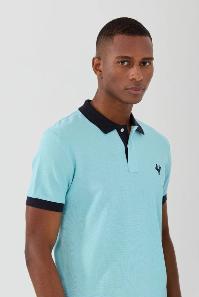 Spencer : Polo avec l’emblématique Logo du Coq Brodé - 17