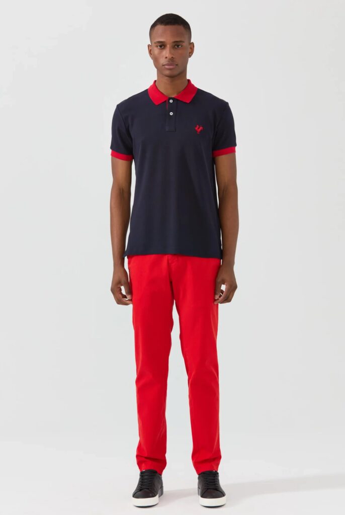 Spencer : Polo avec l’emblématique Logo du Coq Brodé - 7