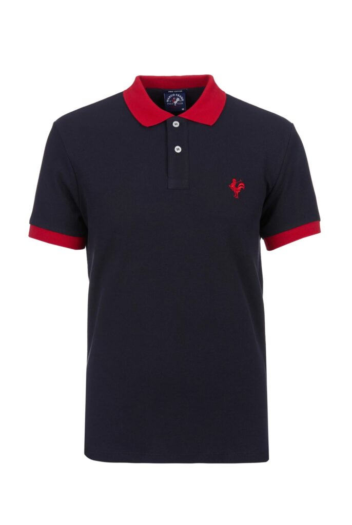 Spencer : Polo avec l’emblématique Logo du Coq Brodé - 8