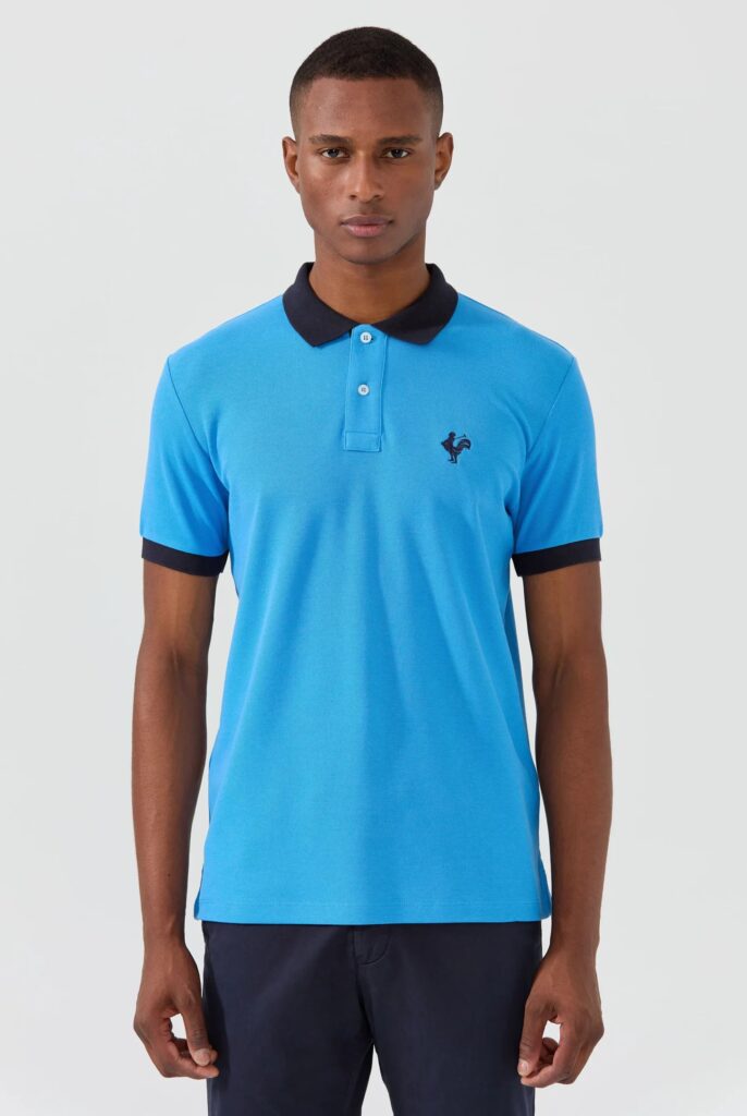 Spencer : Polo avec l’emblématique Logo du Coq Brodé - 44