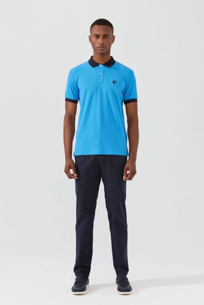 Spencer : Polo avec l’emblématique Logo du Coq Brodé - 45