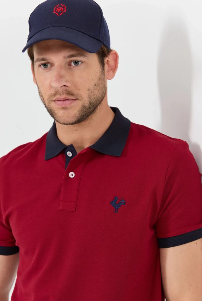 Spencer : Polo avec l’emblématique Logo du Coq Brodé - 40