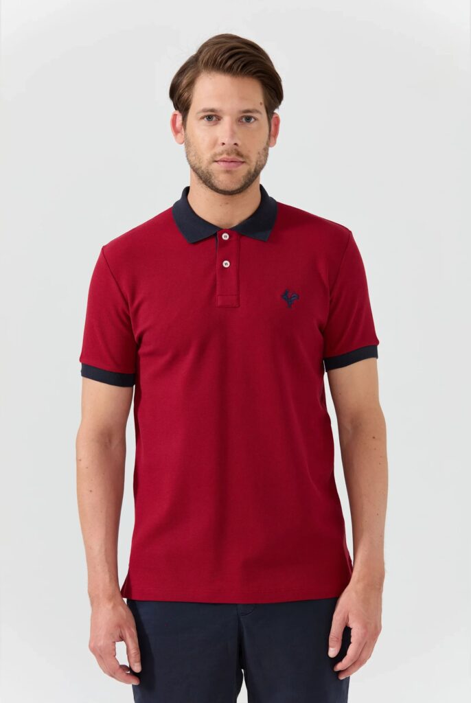 Spencer : Polo avec l’emblématique Logo du Coq Brodé - 41