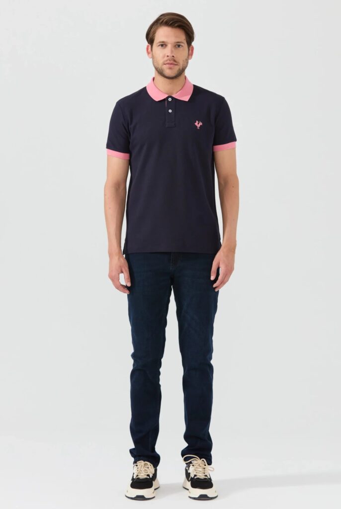 Spencer : Polo avec l’emblématique Logo du Coq Brodé - 10