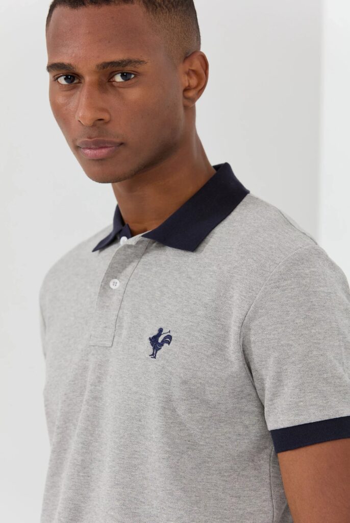 Spencer : Polo avec l’emblématique Logo du Coq Brodé - 46
