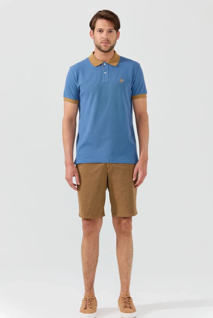 Spencer : Polo avec l’emblématique Logo du Coq Brodé - 50