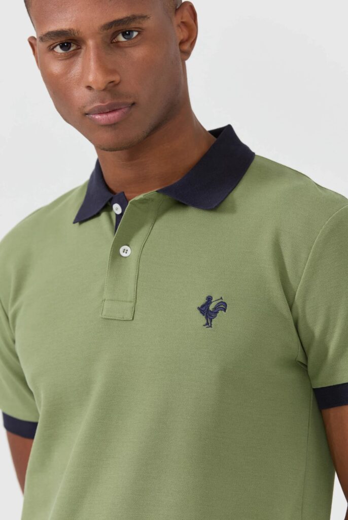 Spencer : Polo avec l’emblématique Logo du Coq Brodé - 52