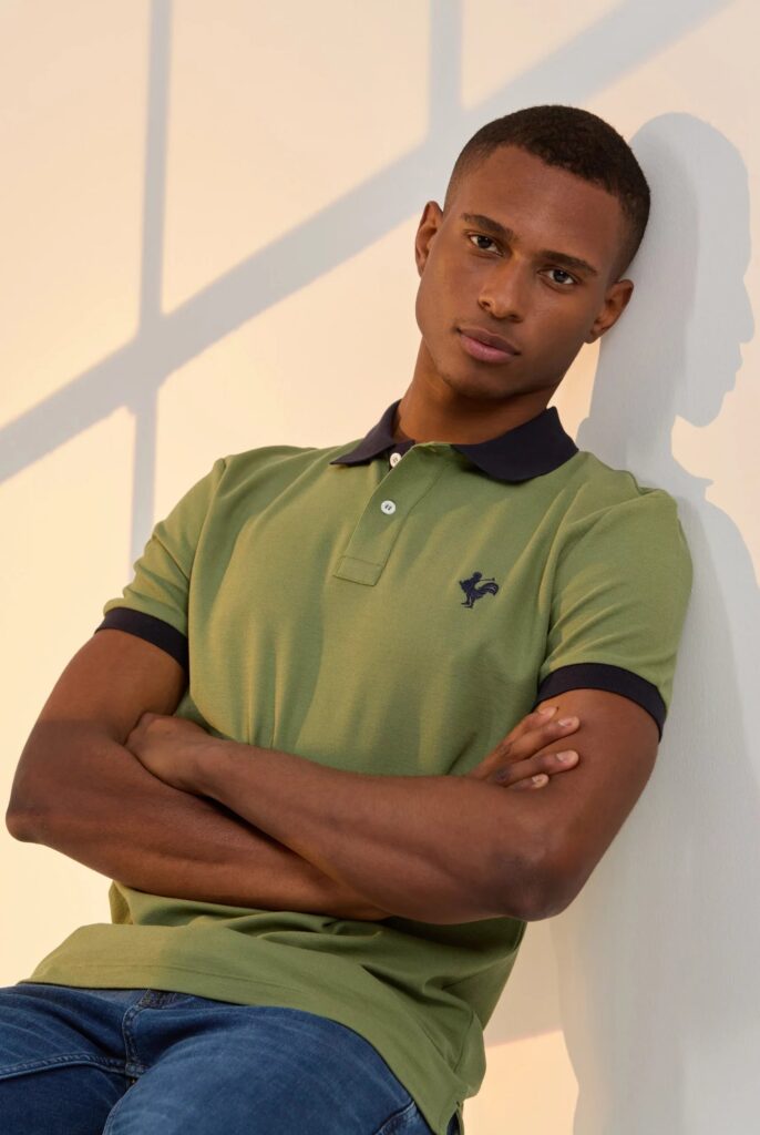 Spencer : Polo avec l’emblématique Logo du Coq Brodé - 53