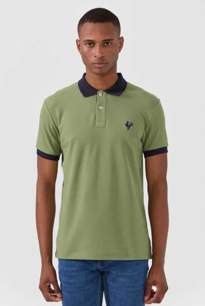 Spencer : Polo avec l’emblématique Logo du Coq Brodé - 54