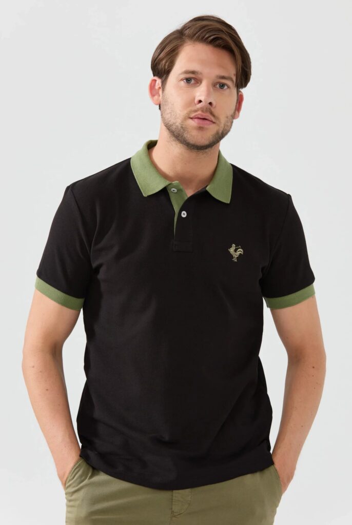 Spencer : Polo avec l’emblématique Logo du Coq Brodé - 13