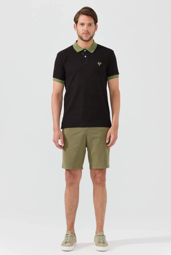 Spencer : Polo avec l’emblématique Logo du Coq Brodé - 14