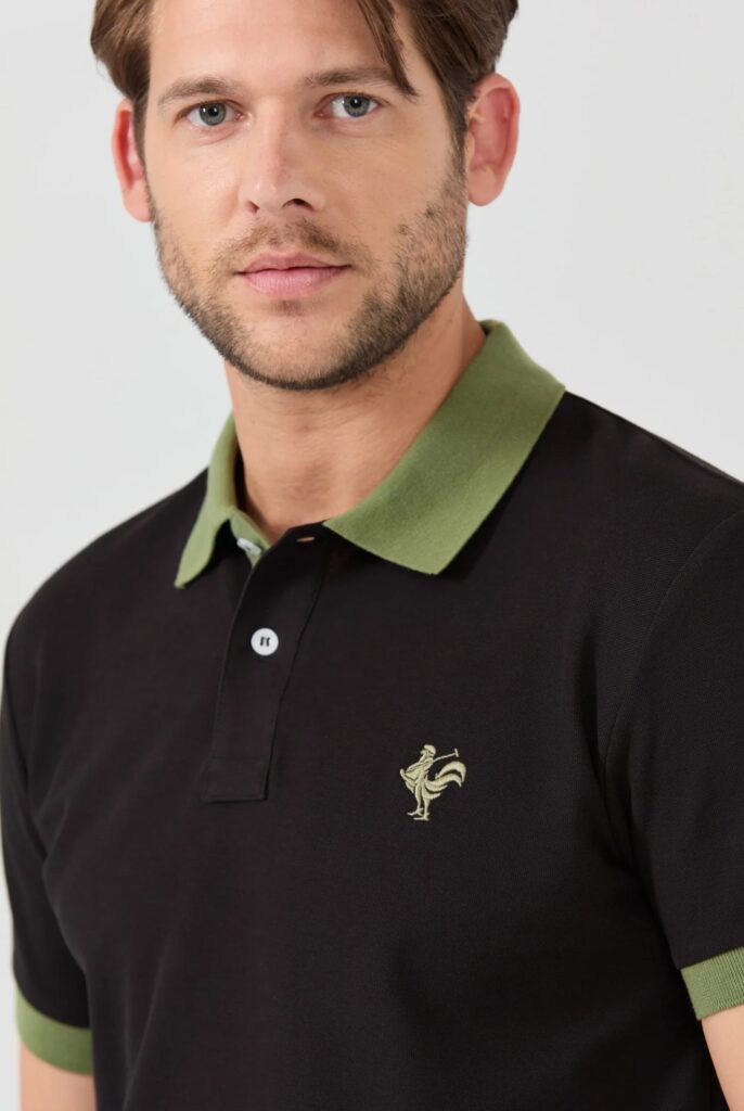 Spencer : Polo avec l’emblématique Logo du Coq Brodé - 11