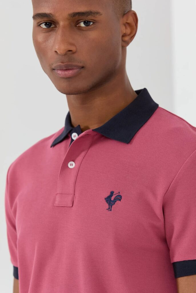 Spencer : Polo avec l’emblématique Logo du Coq Brodé - 32