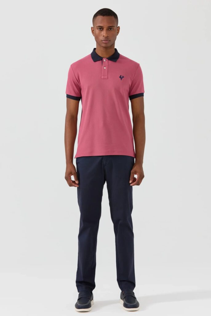 Spencer : Polo avec l’emblématique Logo du Coq Brodé - 34