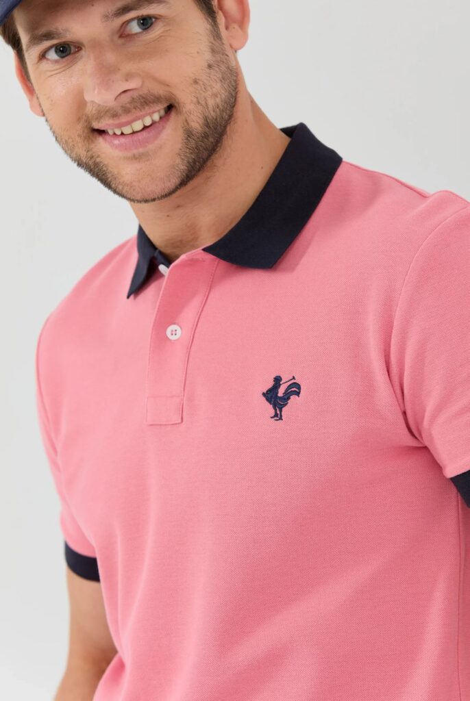 Spencer : Polo avec l’emblématique Logo du Coq Brodé - 19