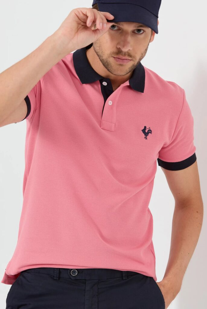 Spencer : Polo avec l’emblématique Logo du Coq Brodé - 21