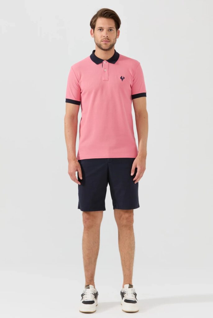 Spencer : Polo avec l’emblématique Logo du Coq Brodé - 22