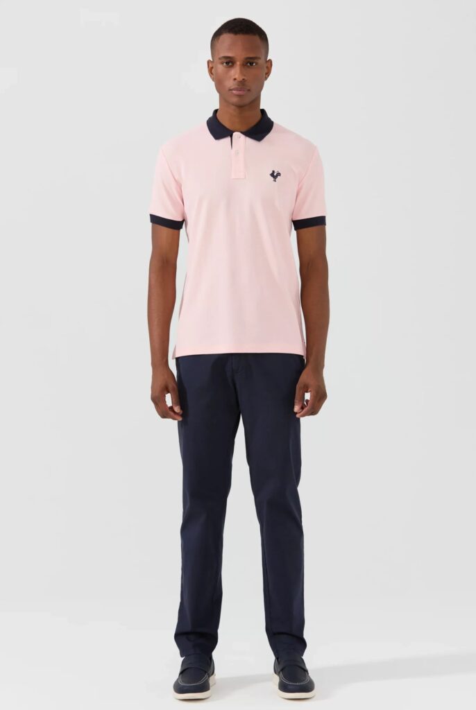 Spencer : Polo avec l’emblématique Logo du Coq Brodé - 26