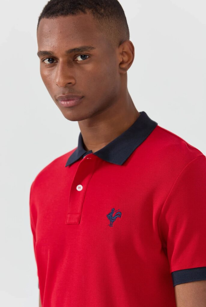 Spencer : Polo avec l’emblématique Logo du Coq Brodé - 27