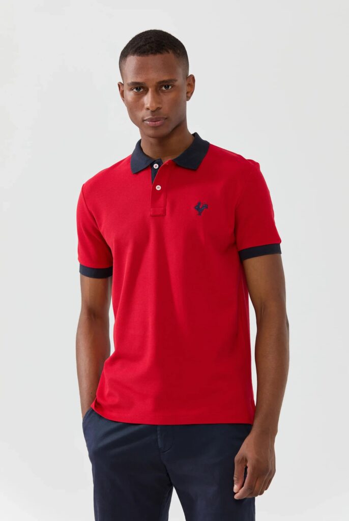 Spencer : Polo avec l’emblématique Logo du Coq Brodé - 29