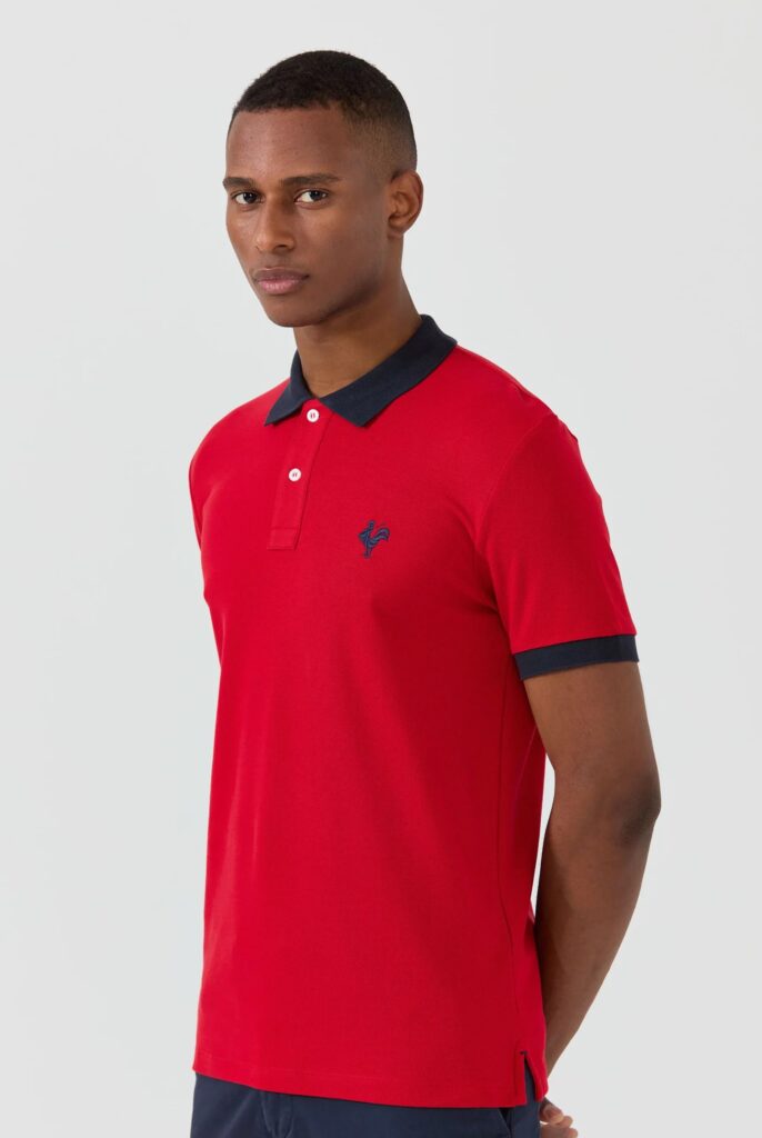 Spencer : Polo avec l’emblématique Logo du Coq Brodé - 30
