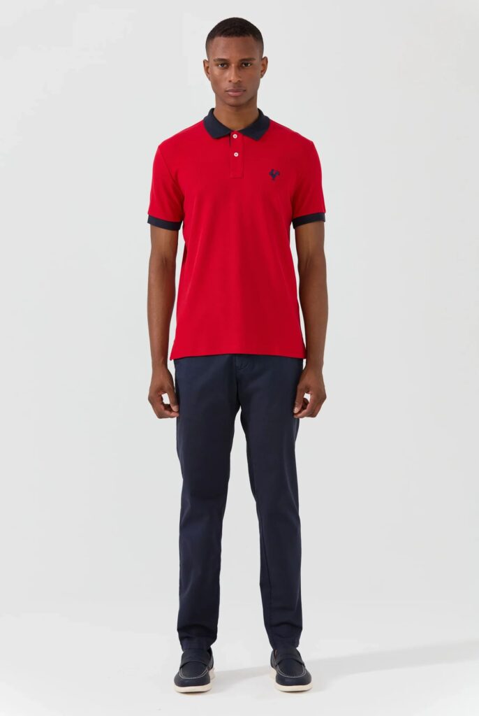 Spencer : Polo avec l’emblématique Logo du Coq Brodé - 31