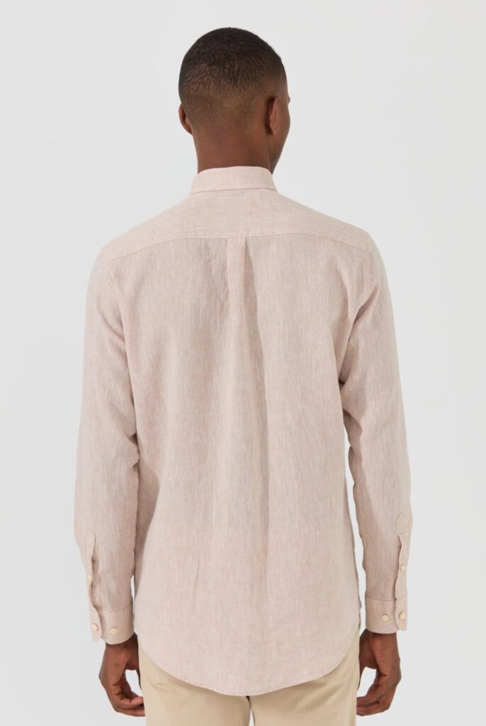 Stéphane : Chemise en Lin Coupe Classique à Manches Longues - 3