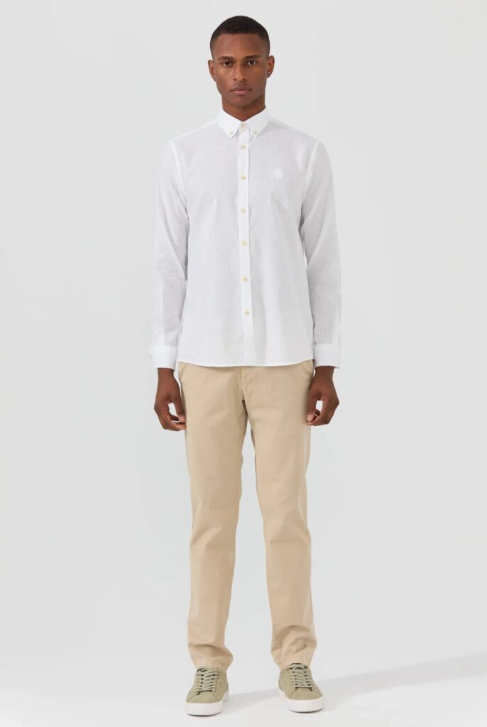 Stéphane : Chemise en Lin Coupe Classique à Manches Longues - 23