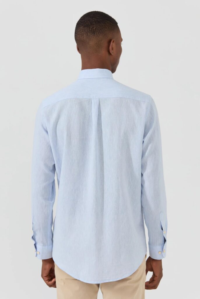 Stéphane : Chemise en Lin Coupe Classique à Manches Longues - 15