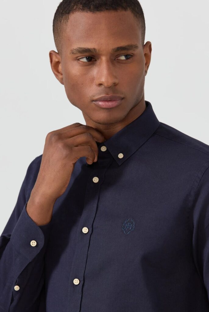 Stéphane : Chemise en Lin Coupe Classique à Manches Longues - 9