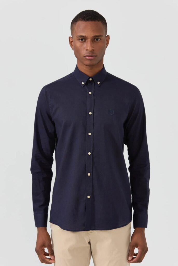 Stéphane : Chemise en Lin Coupe Classique à Manches Longues - 11