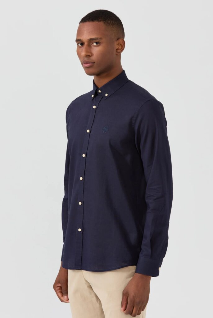 Stéphane : Chemise en Lin Coupe Classique à Manches Longues - 12