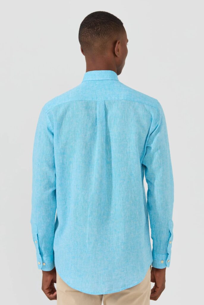 Stéphane : Chemise en Lin Coupe Classique à Manches Longues - 25