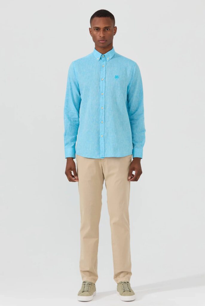 Stéphane : Chemise en Lin Coupe Classique à Manches Longues - 27