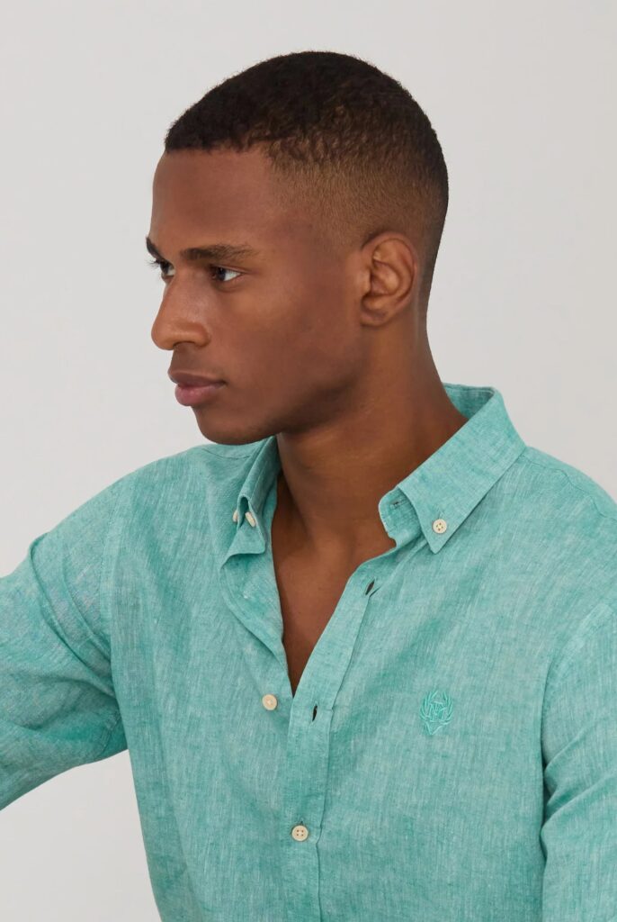 Stéphane : Chemise en Lin Coupe Classique à Manches Longues - 29