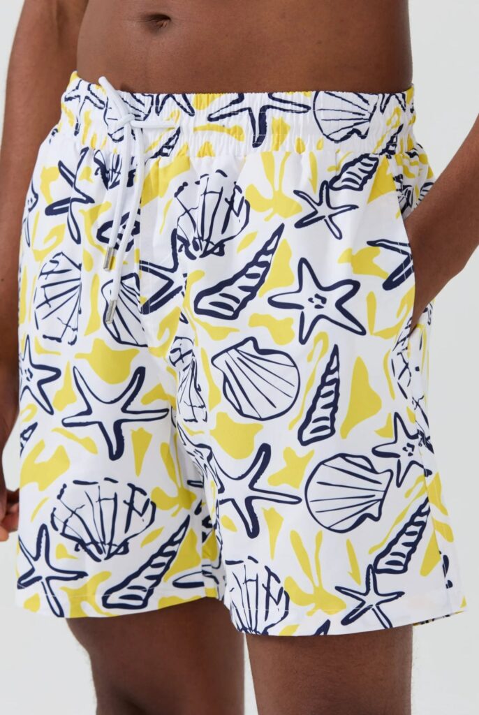 Teddie : Short de Bain à Imprimé Nautique, séchage rapide - 6