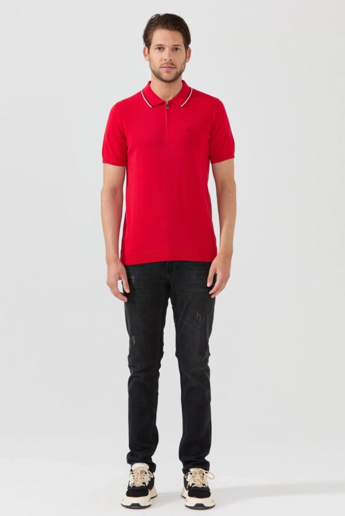 Thibault : Polo avec Col Rayé - 12