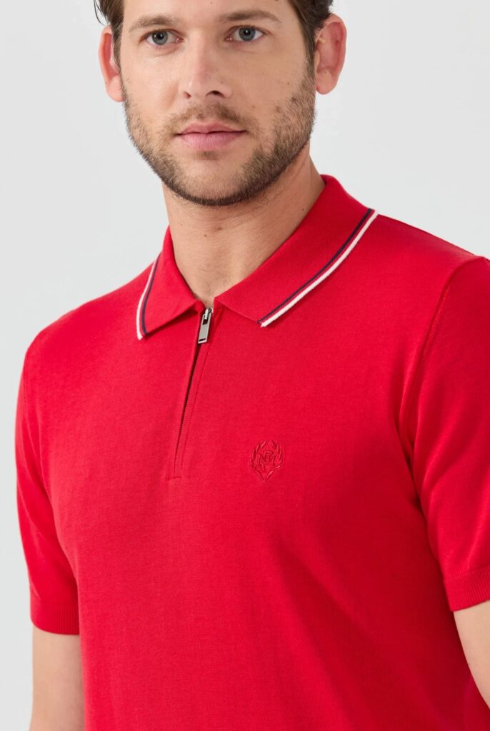 Thibault : Polo avec Col Rayé - 10