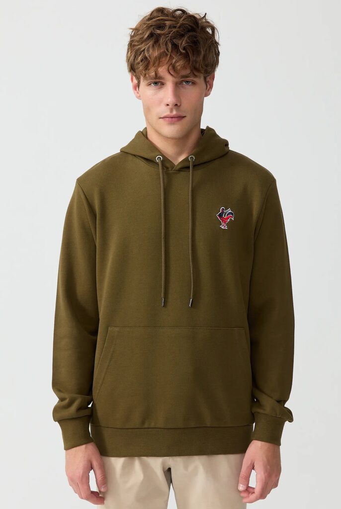 Tremblay : Sweat à Capuche avec l’emblématique Logo du Coq Brodé - 48