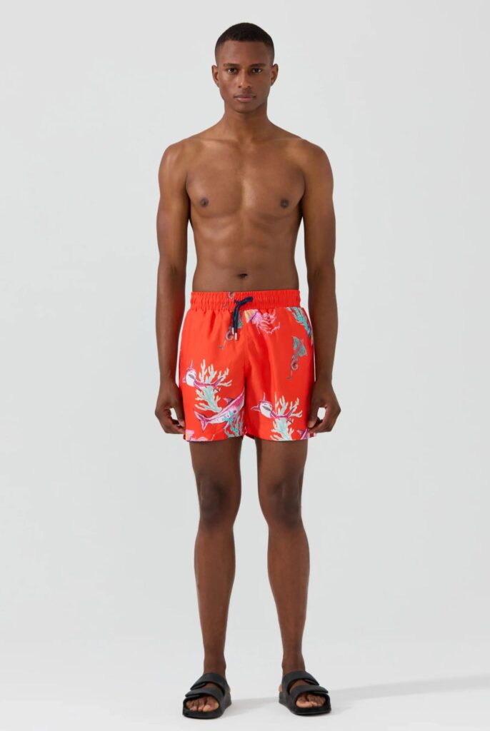 Varden : Short de Bain à Imprimé sous la Mer, séchage rapide - 5