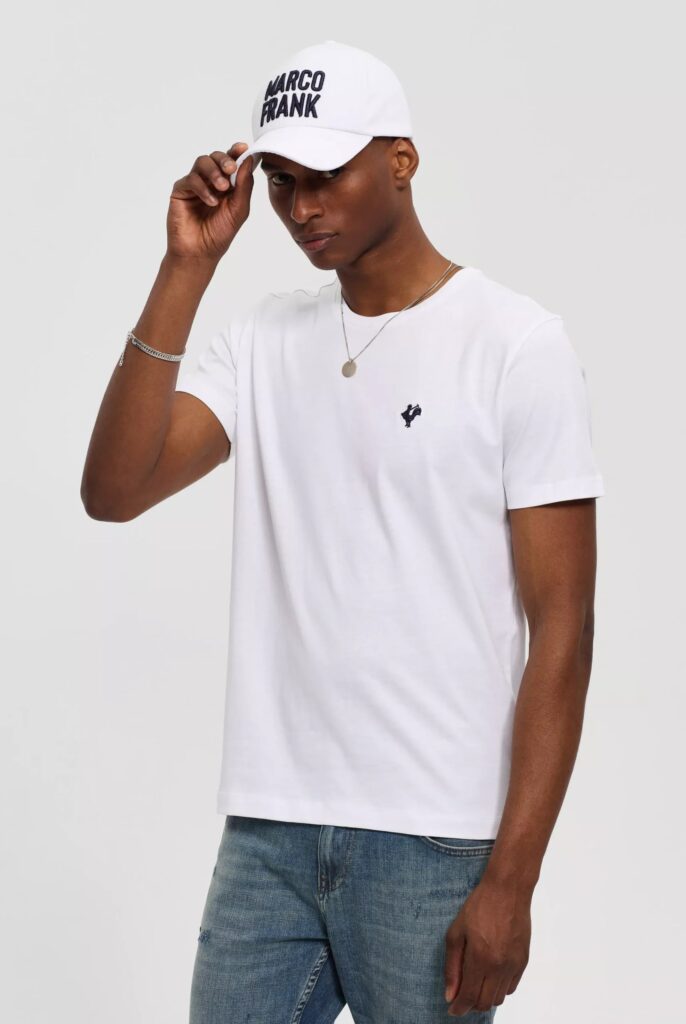 Vincent : T-Shirt avec Logo du Coq Brodé - 5