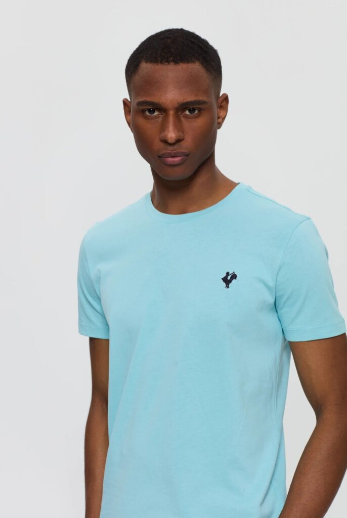 Vincent : T-Shirt avec Logo du Coq Brodé - 36