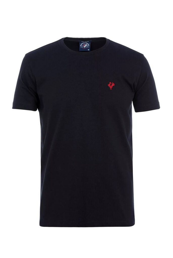 Vincent : T-Shirt avec Logo du Coq Brodé - 38