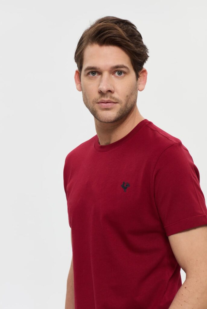 Vincent : T-Shirt avec Logo du Coq Brodé - 32