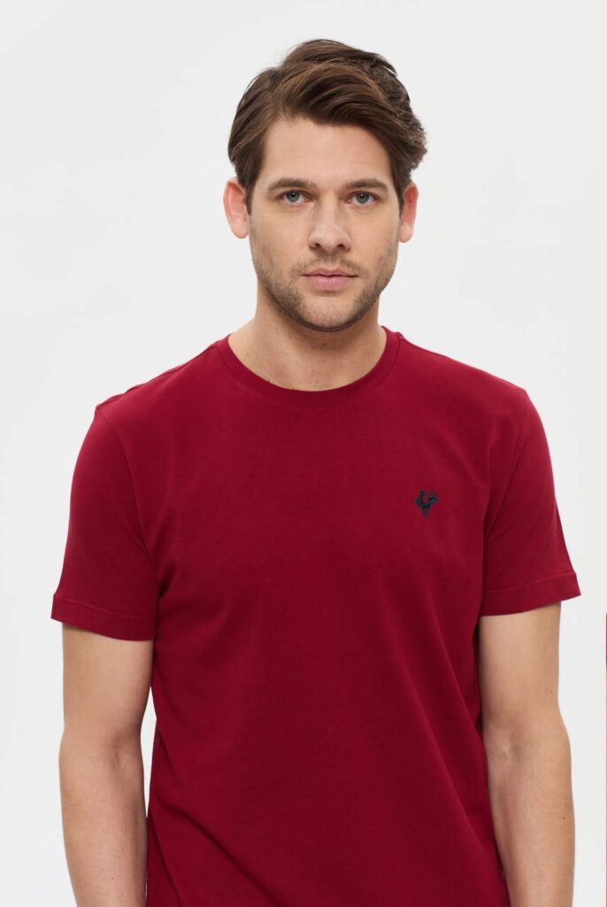 Vincent : T-Shirt avec Logo du Coq Brodé - 34