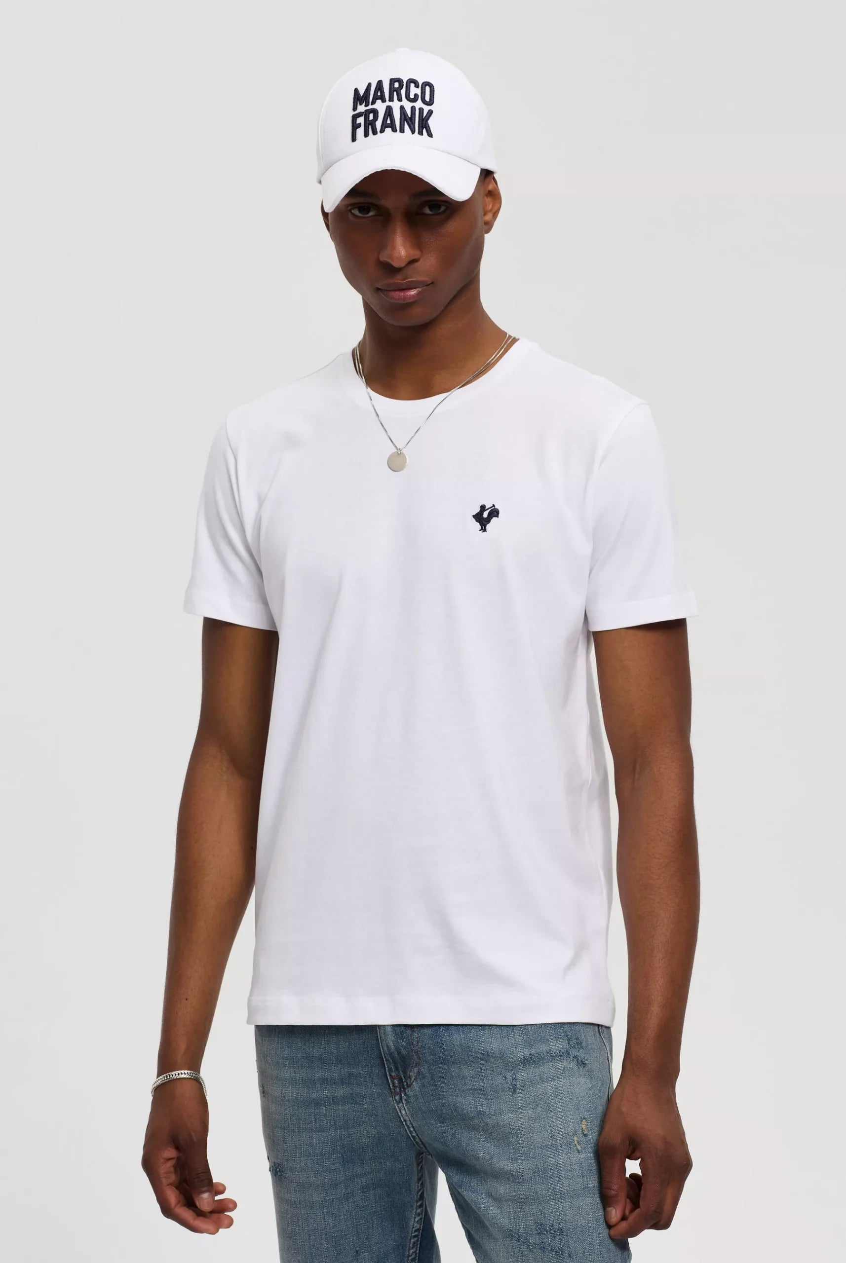 Vincent : T-Shirt avec Logo du Coq Brodé