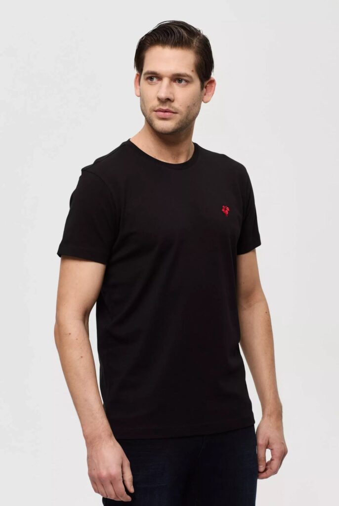 Vincent : T-Shirt avec Logo du Coq Brodé - 27