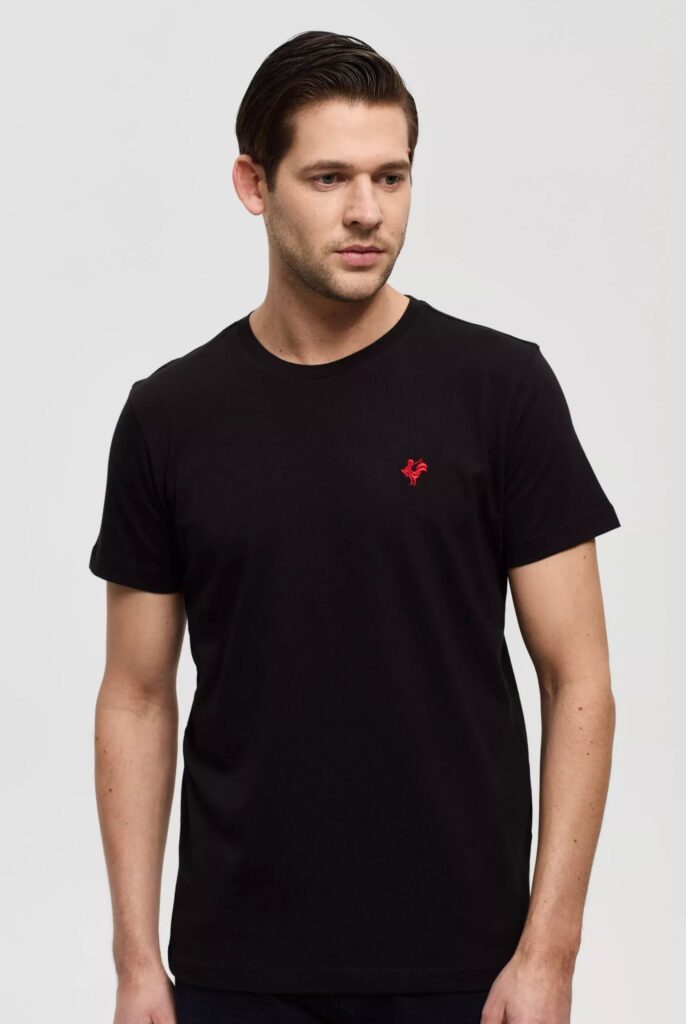 Vincent : T-Shirt avec Logo du Coq Brodé - 28