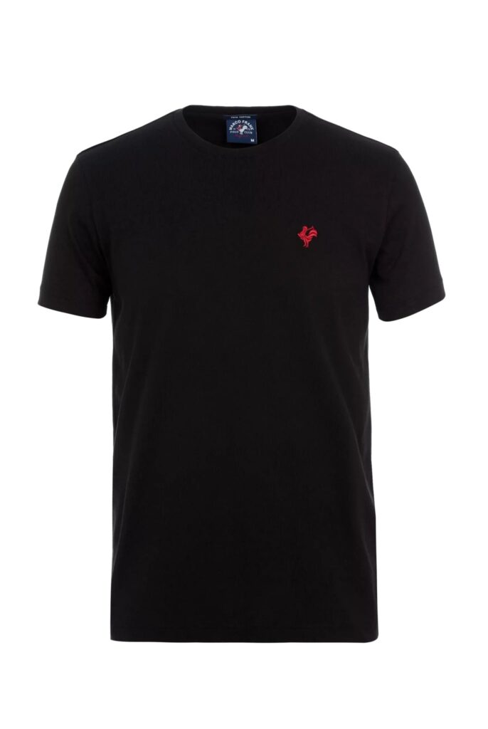 Vincent : T-Shirt avec Logo du Coq Brodé - 42